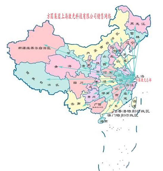 方圓激光設備銷售網絡圖
